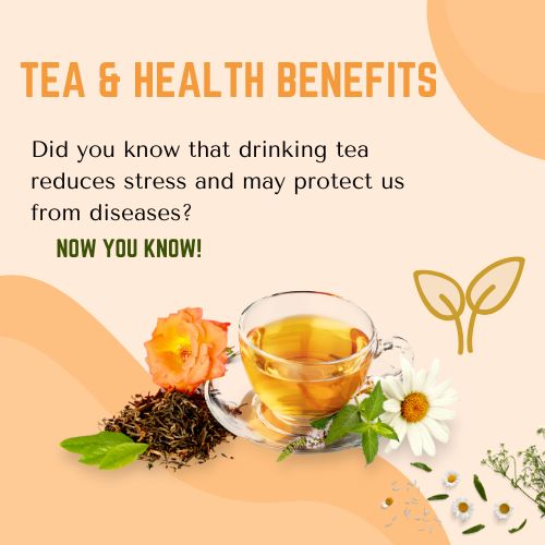 A cup of tea to reduce stress and diseases